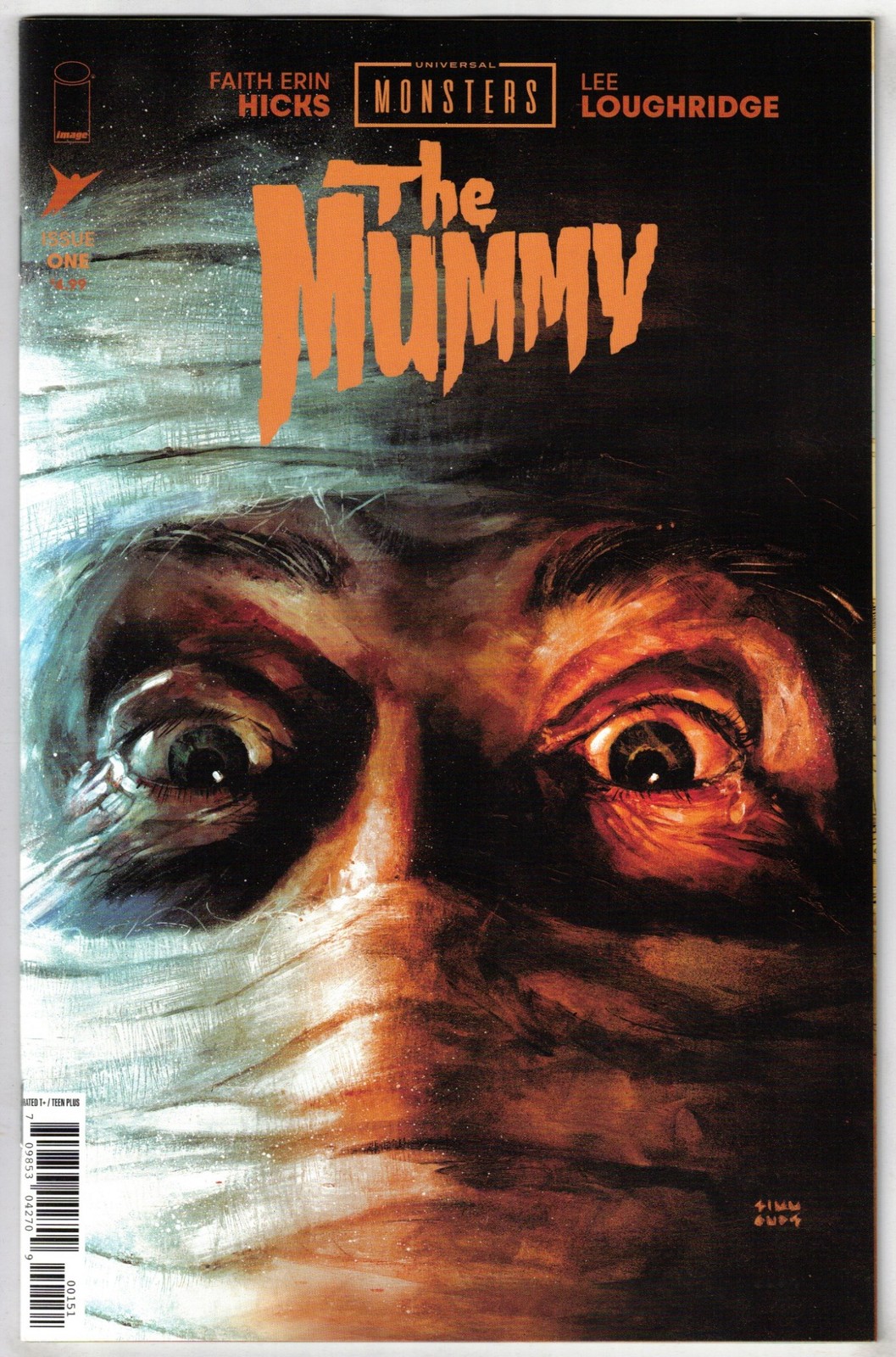 UNIVERSAL MONSTERS THE MUMMY #1- 1:50 MARTIN SIMMONDS VARIANT- IMAGE