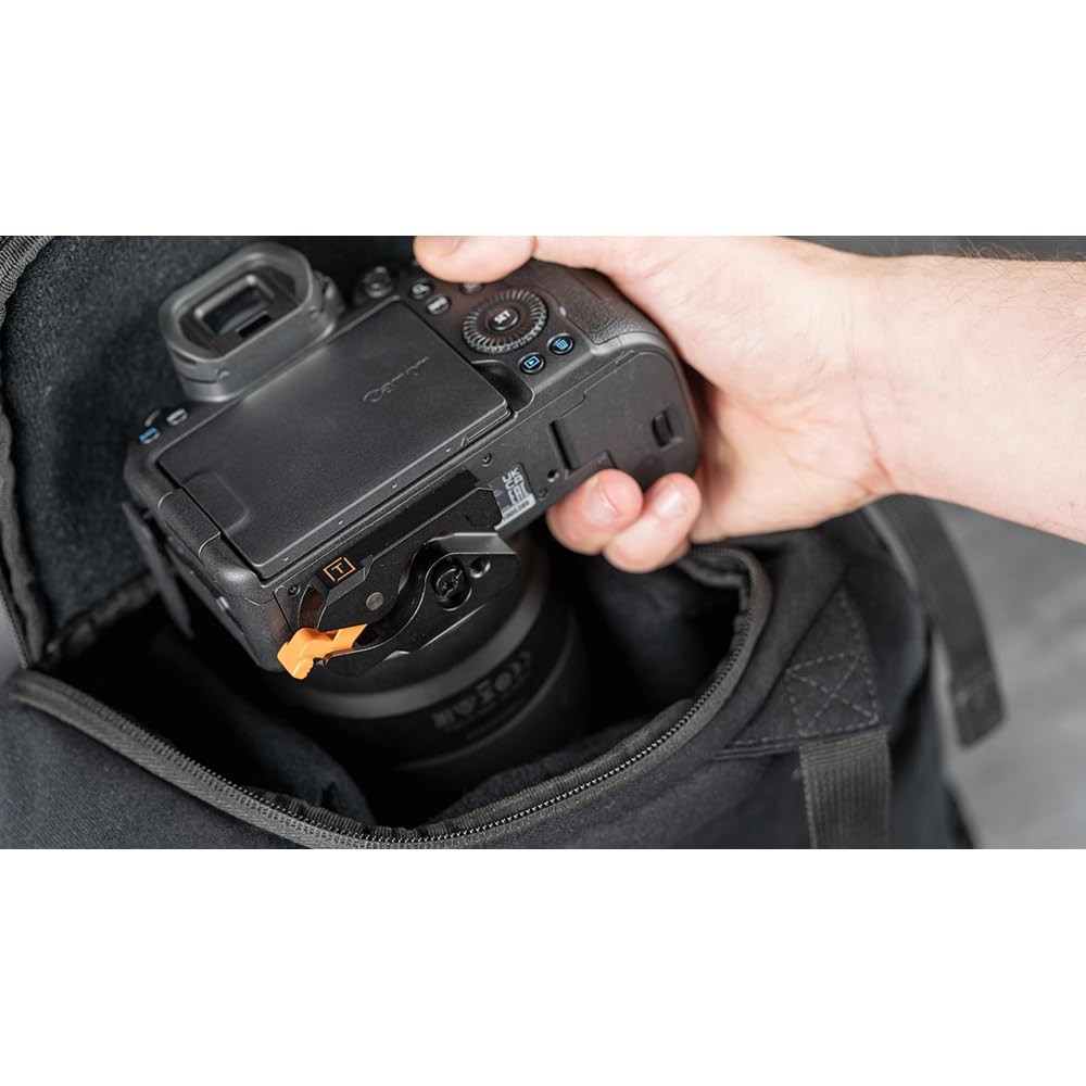 Tether Tools TetherGuard LeverLock Plate Port Protection, Tripod 0.75, Black