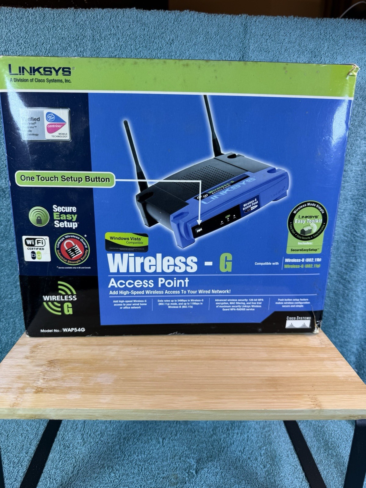 LINKSYS Wireless G Access Point WAP54G 2.4GHz 802.11g w/ Power Supply