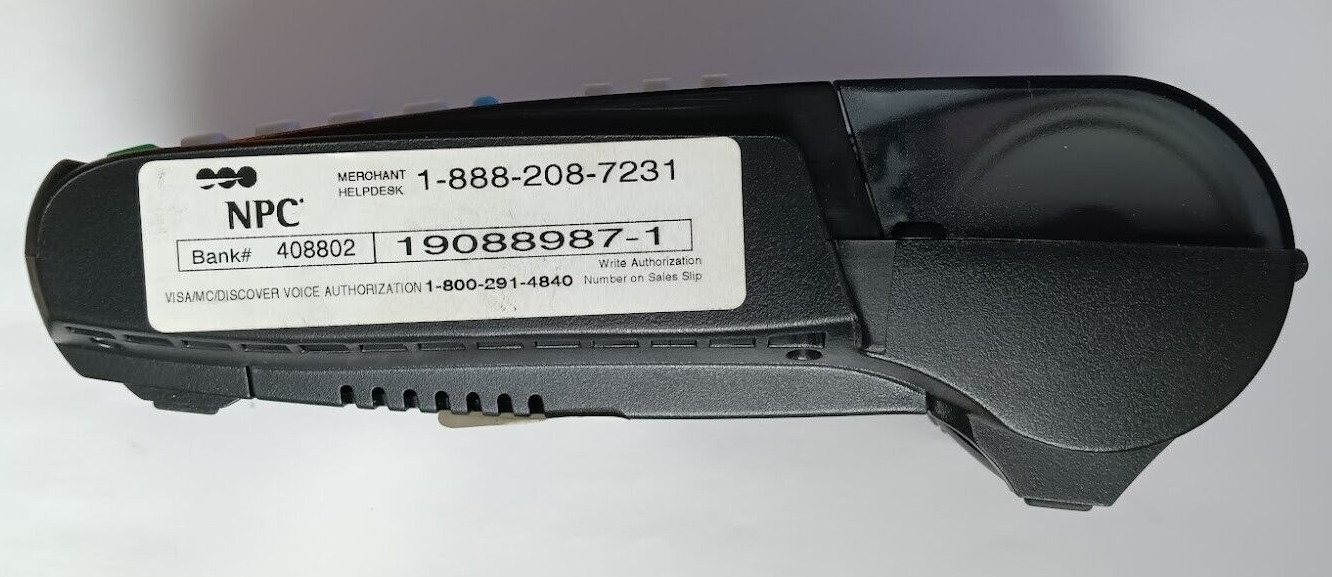 Credit Card Processing Terminal Machine Hypercom Optimum T4220 [No AC Cord Inc]