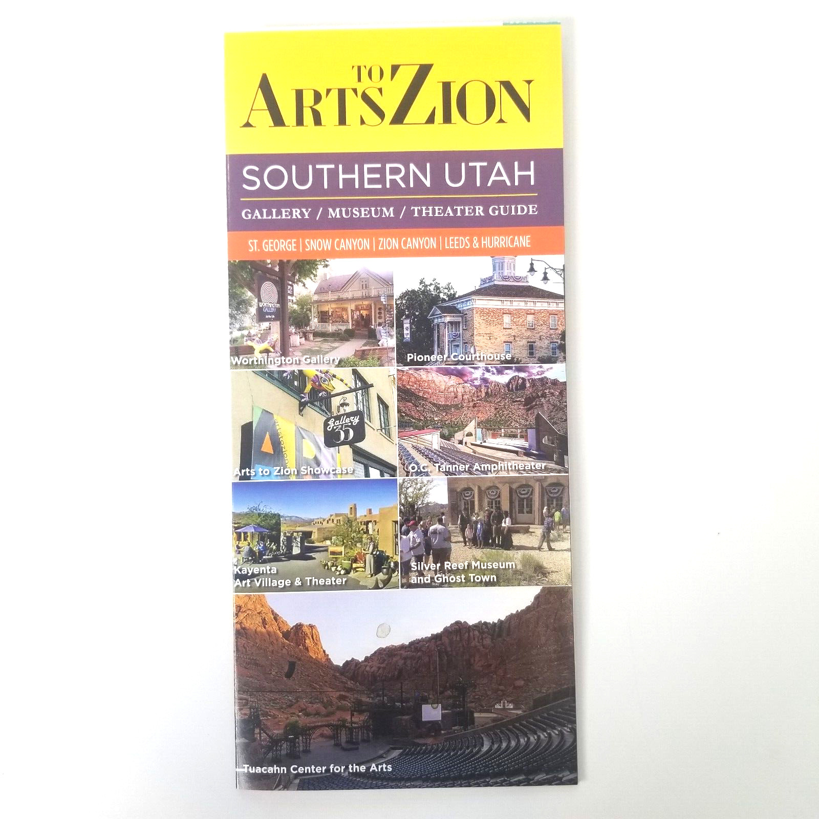 Arts to Zion South Utah Gallery Museum Theater Guide St George Snow Canyon Zion