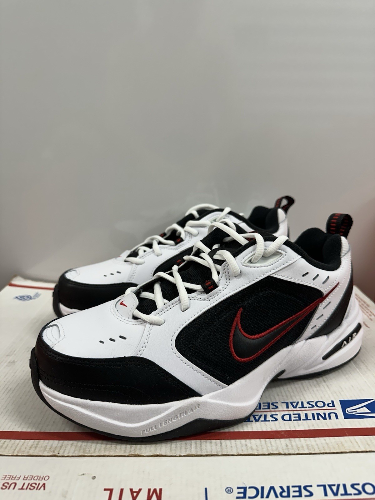 Nike Air Monarch IV 4E Wide ‘White Black Varsity Red’ 416355 101 Size 13