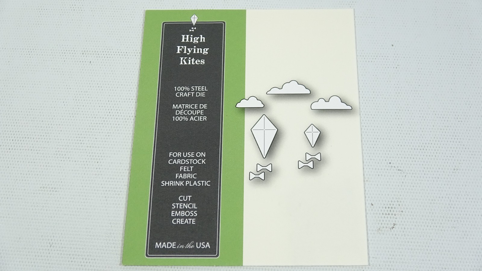2015 Poppystamps Steel Craft Die High Flying Kites 1169