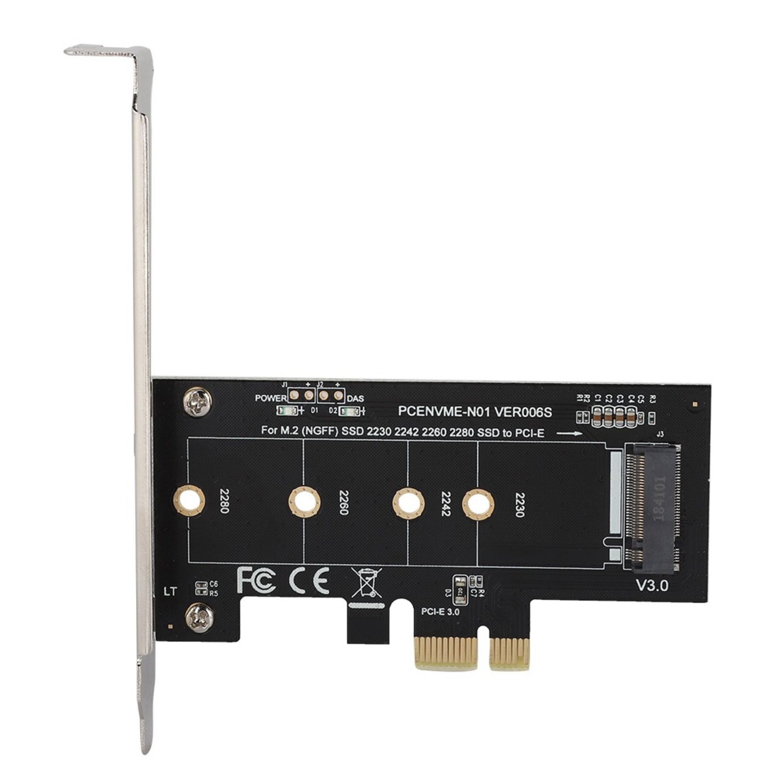 PCI-Express 1X to M.2 NGFF Adapter Card PCIE 3.0 X1 to NVME SSD M2 for Lite-On