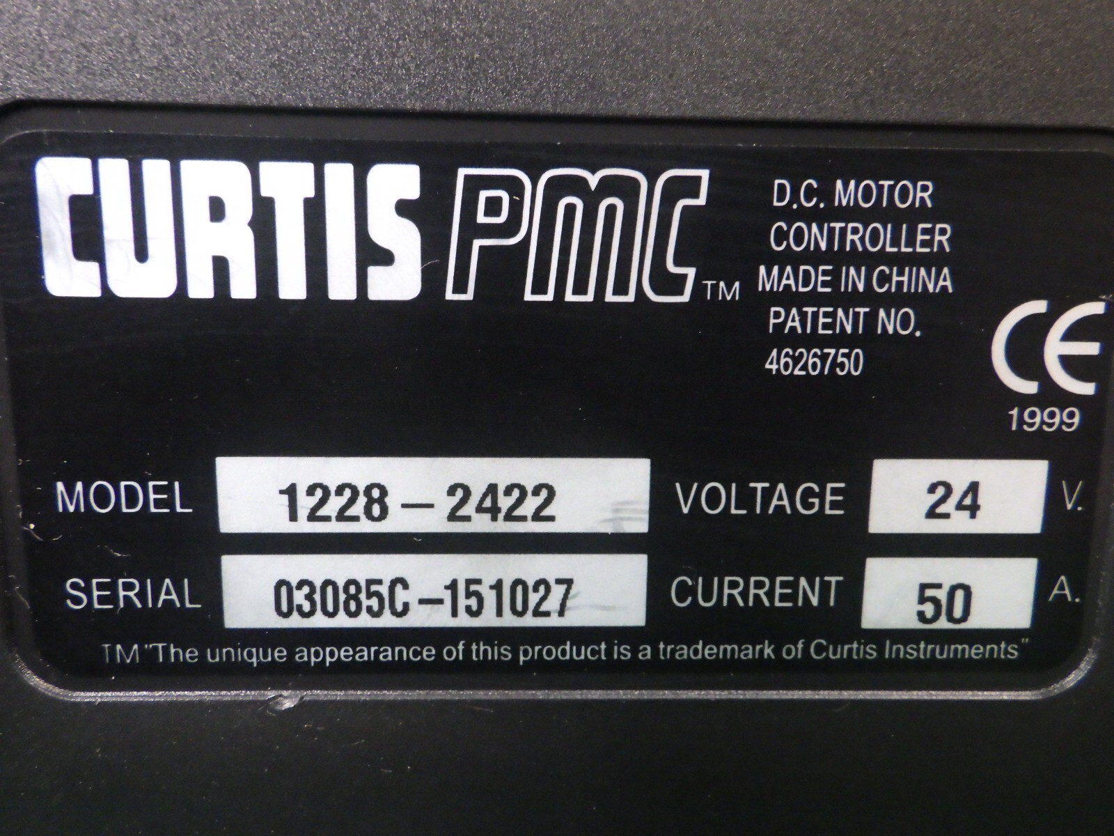 Curtis PMC DC Motor Controller 1228-2422, Untested