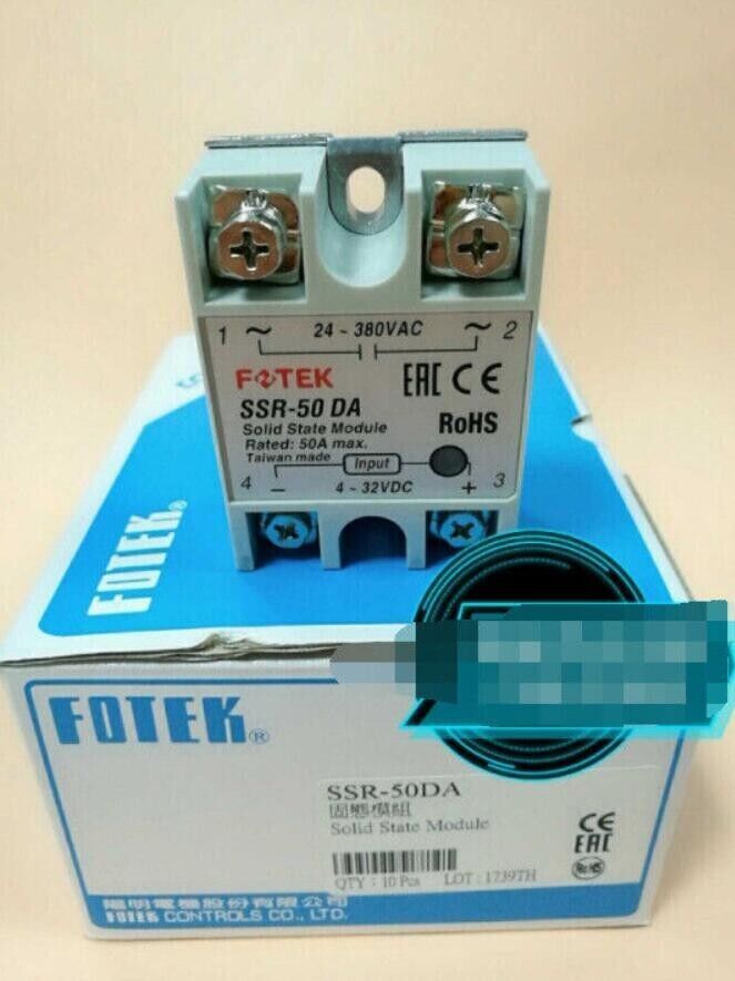 New Fotek SSR-50DA SSR50DA Solid State Relay 50A Brand Free Ship