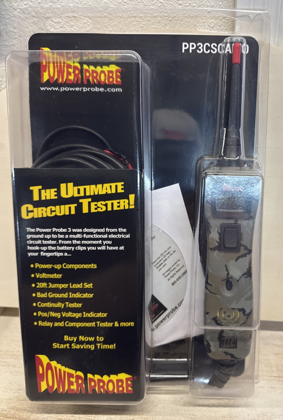 Power Probe PP3CSCAMO Power Probe 3 Camo The Ultimate Circuit Tester New Sealed!