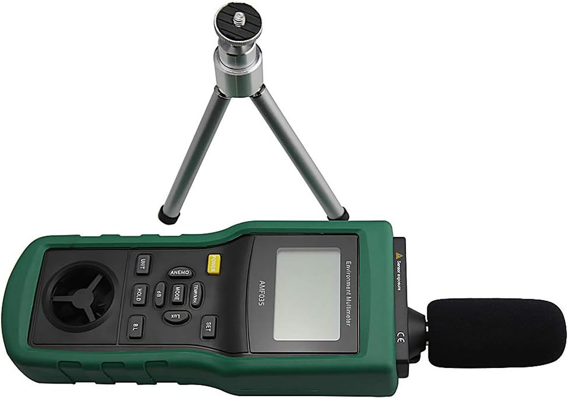 Multi-Functional Environmental Meter Anemometer Sound Level Air Flow Meter LUX M