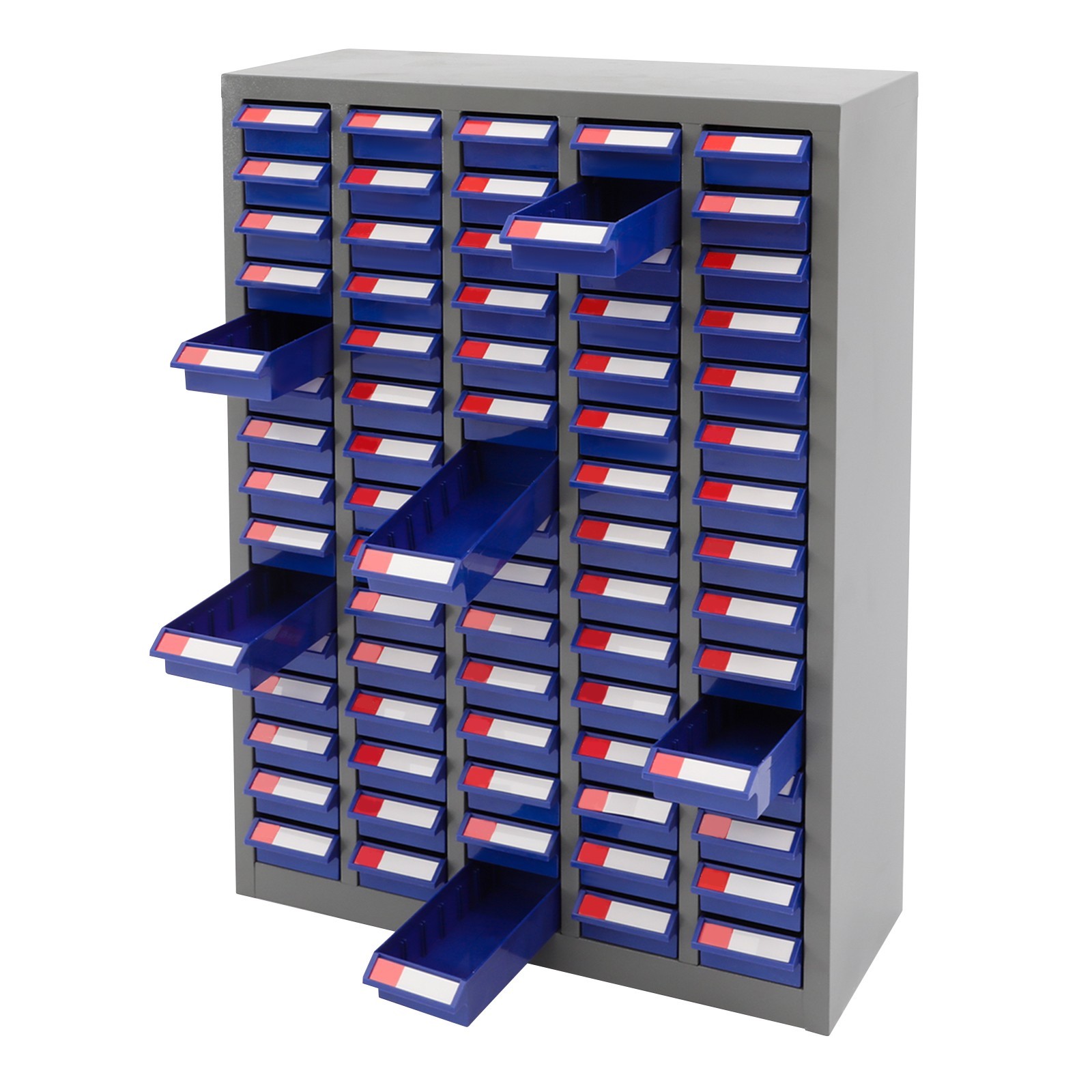 Parts Cabinet Small Steel Nut Tool Storage Cabinet Parts without Door 75 Drawers