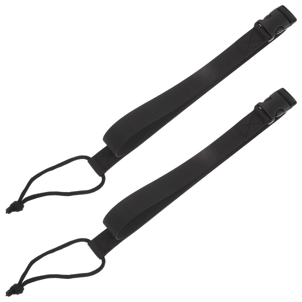 2 Pcs Snowboard Leash Binding Straps Retractable Tow Men's Adjustable