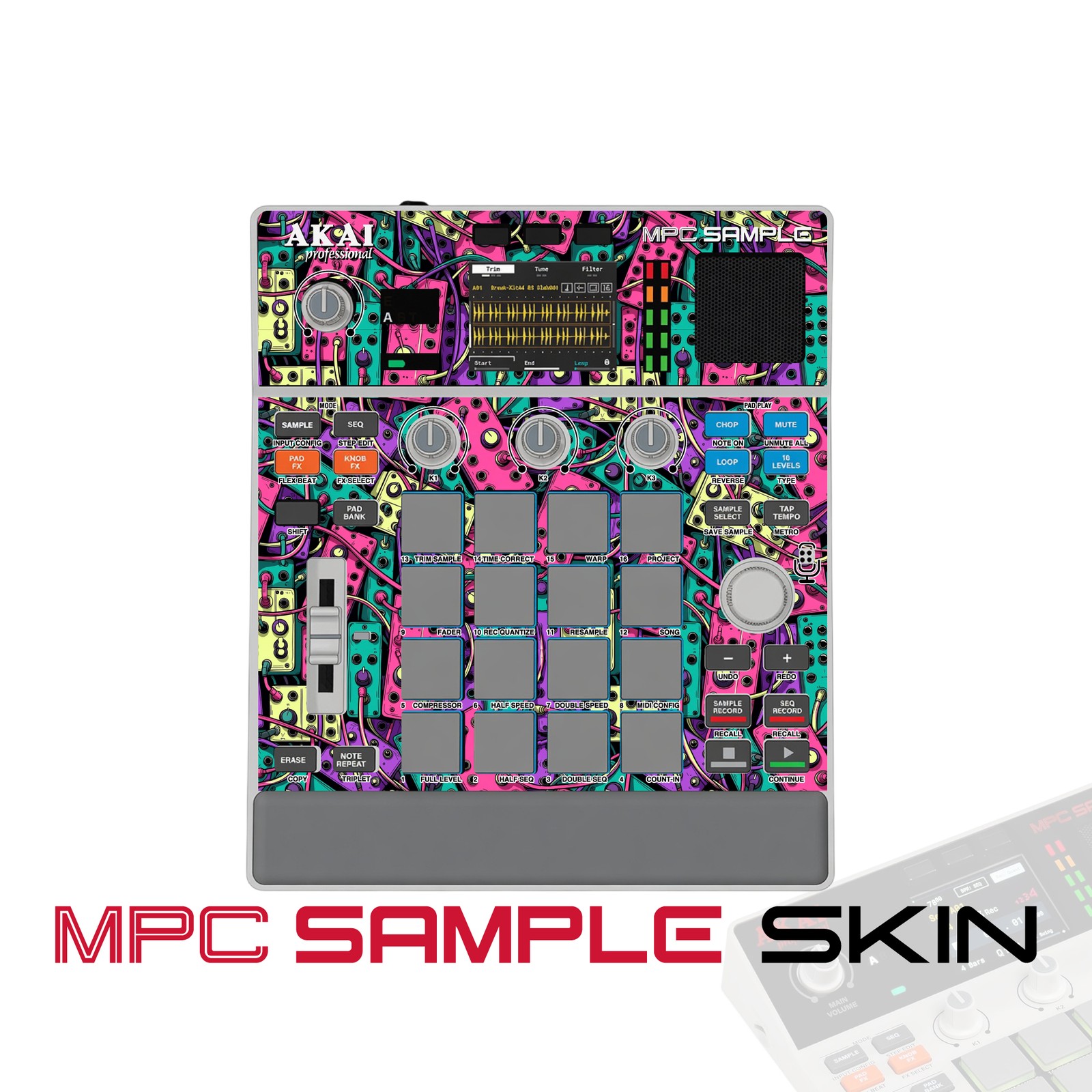 Akai MPC Sample Skin / electric carnival