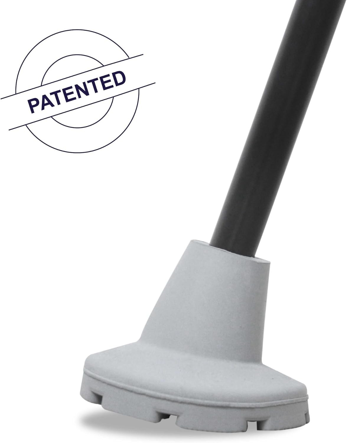 7/8 Inch All-Terrain Cane Tips - Non-Slip Rubber for Superior Grip, 2-Pack