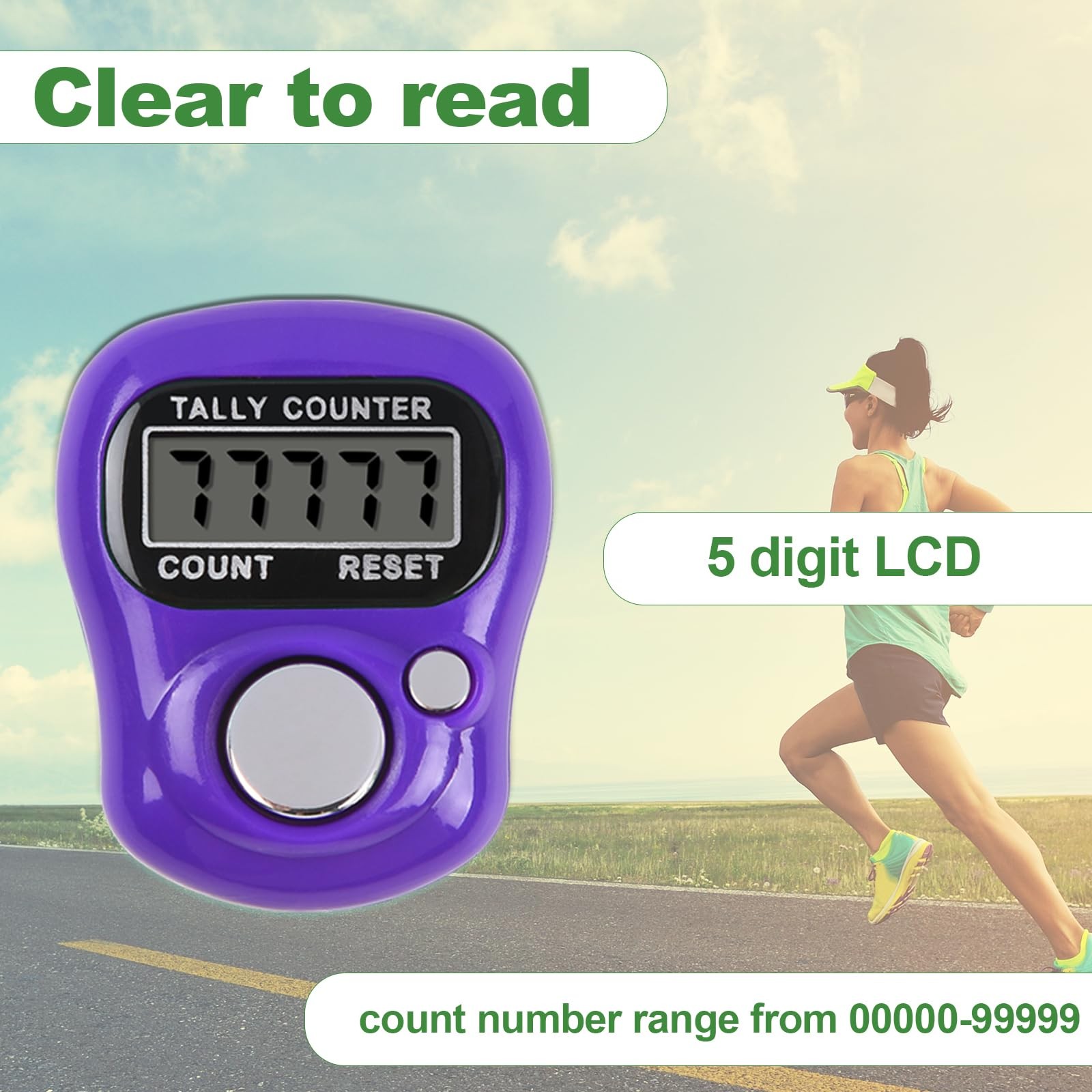 Electronic Tally Counter - 10 Pack Digital Clicker with 5-Digit LCD Display