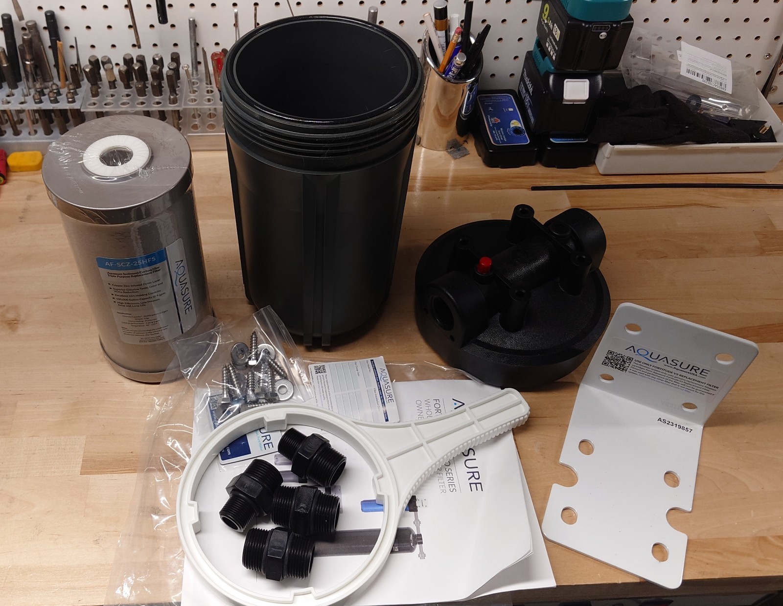 Aquasure Fortitude V/ Pro Series 10” Whole House Water Filter AF-SCZ-25HFS