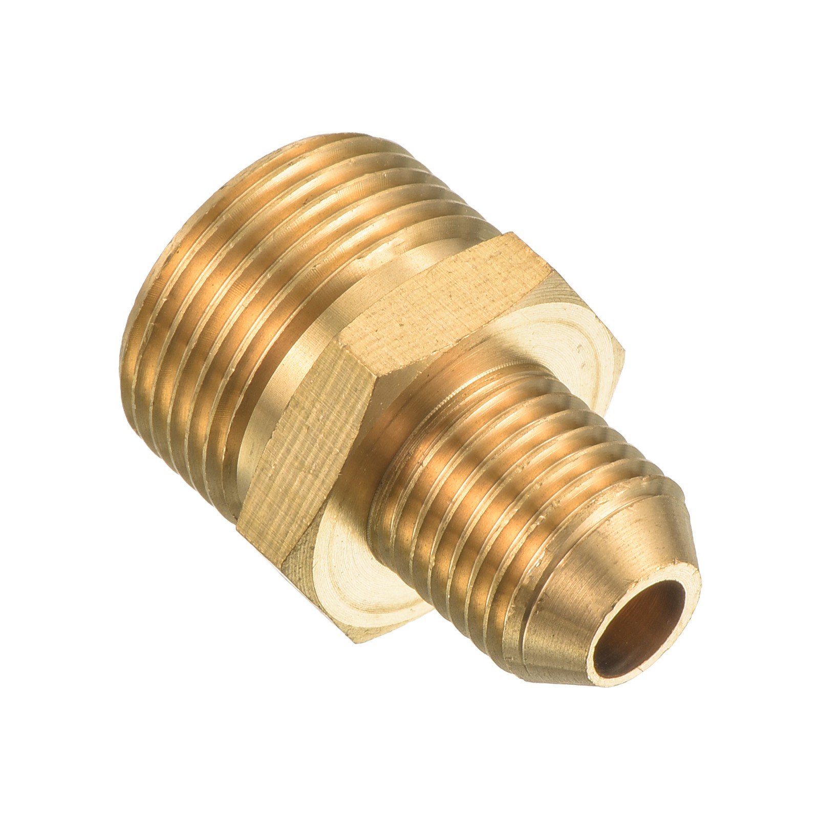 Pipe Fitting, M22 to M14 Male Thread 1.26" for Water Pipes, Gold