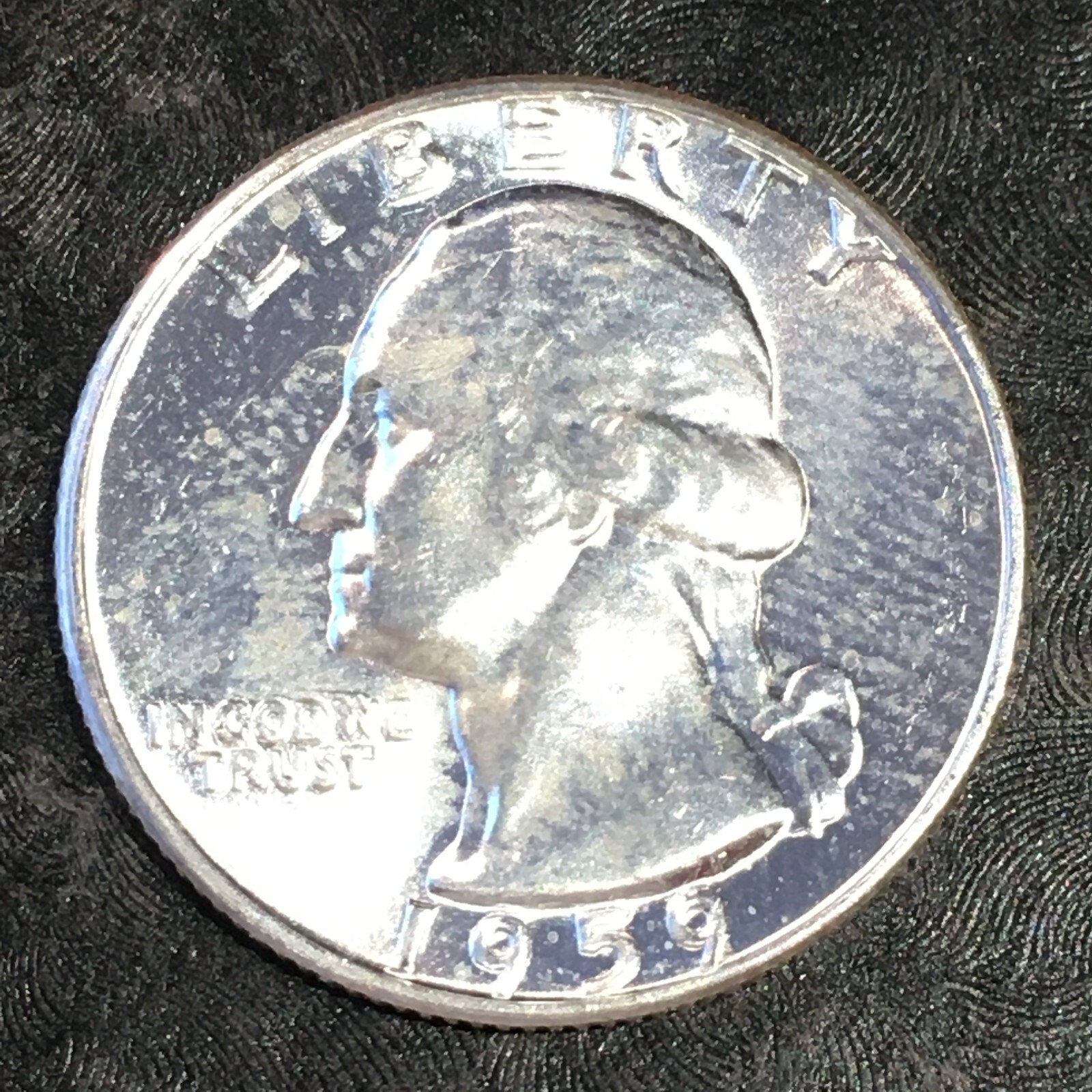 1959 Silver Washington Quarter Original Uncirculated - High Quality Scans #P665
