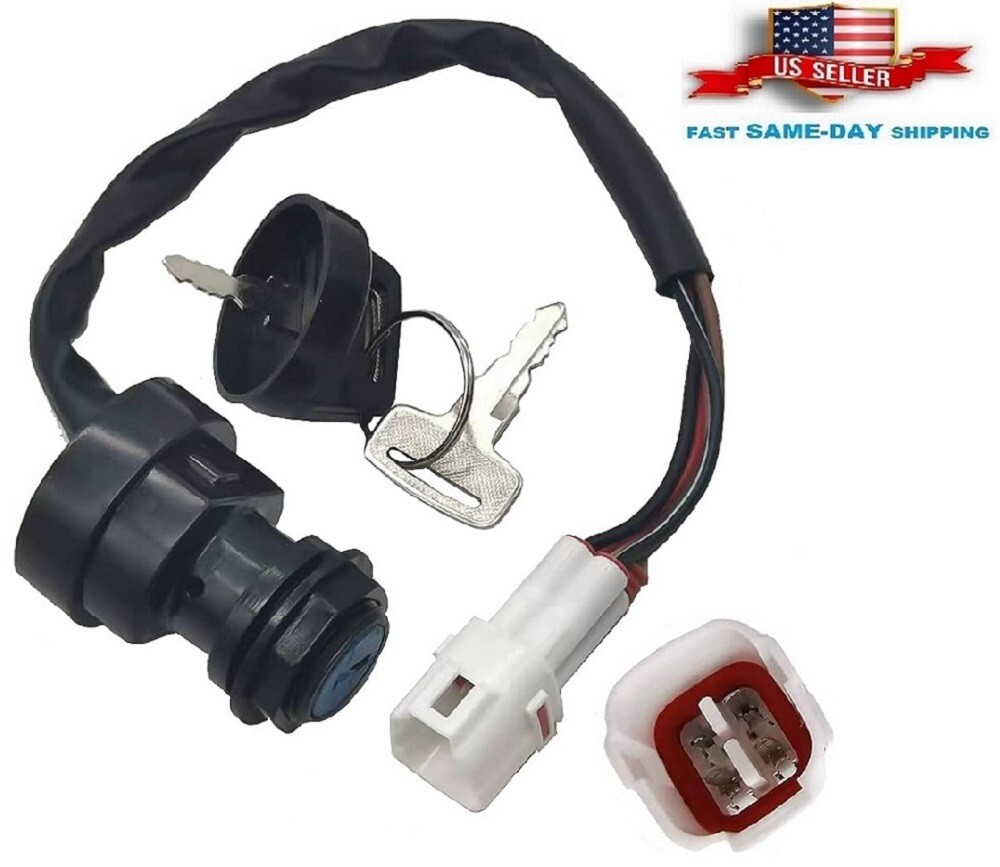 Ignition Key Switch For Yamaha Big Bear 350 YFM350FW YFM350U 2x4 4x4 1995-1999