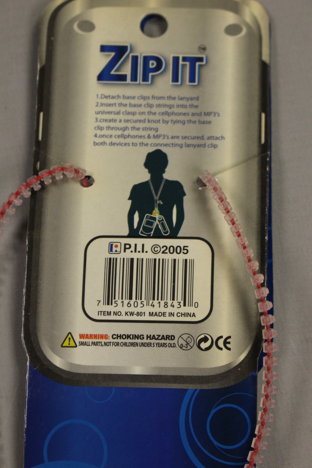 Zip It Cellphone Lanyard - New