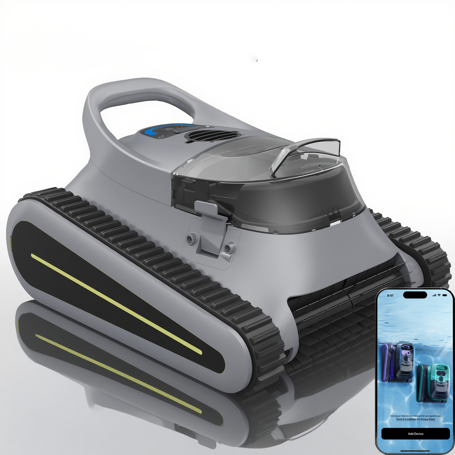 2026 Cordless Robotic Pool Cleaner,Wall- Waterline Cleaning 120W Brushless Motor