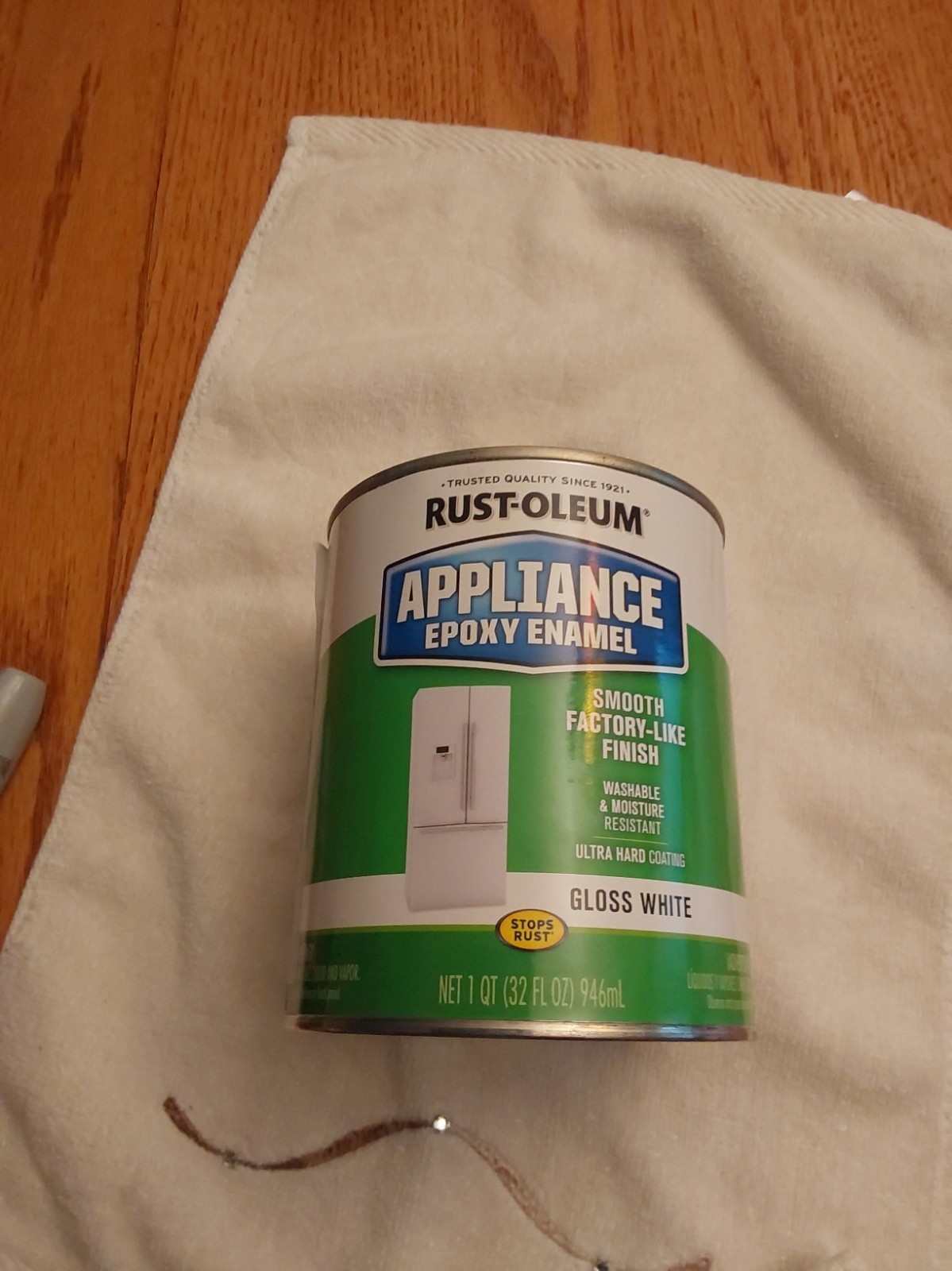 Rust-Oleum Specialty Appliance Enamel Paint Quart, Gloss White  See Pictures