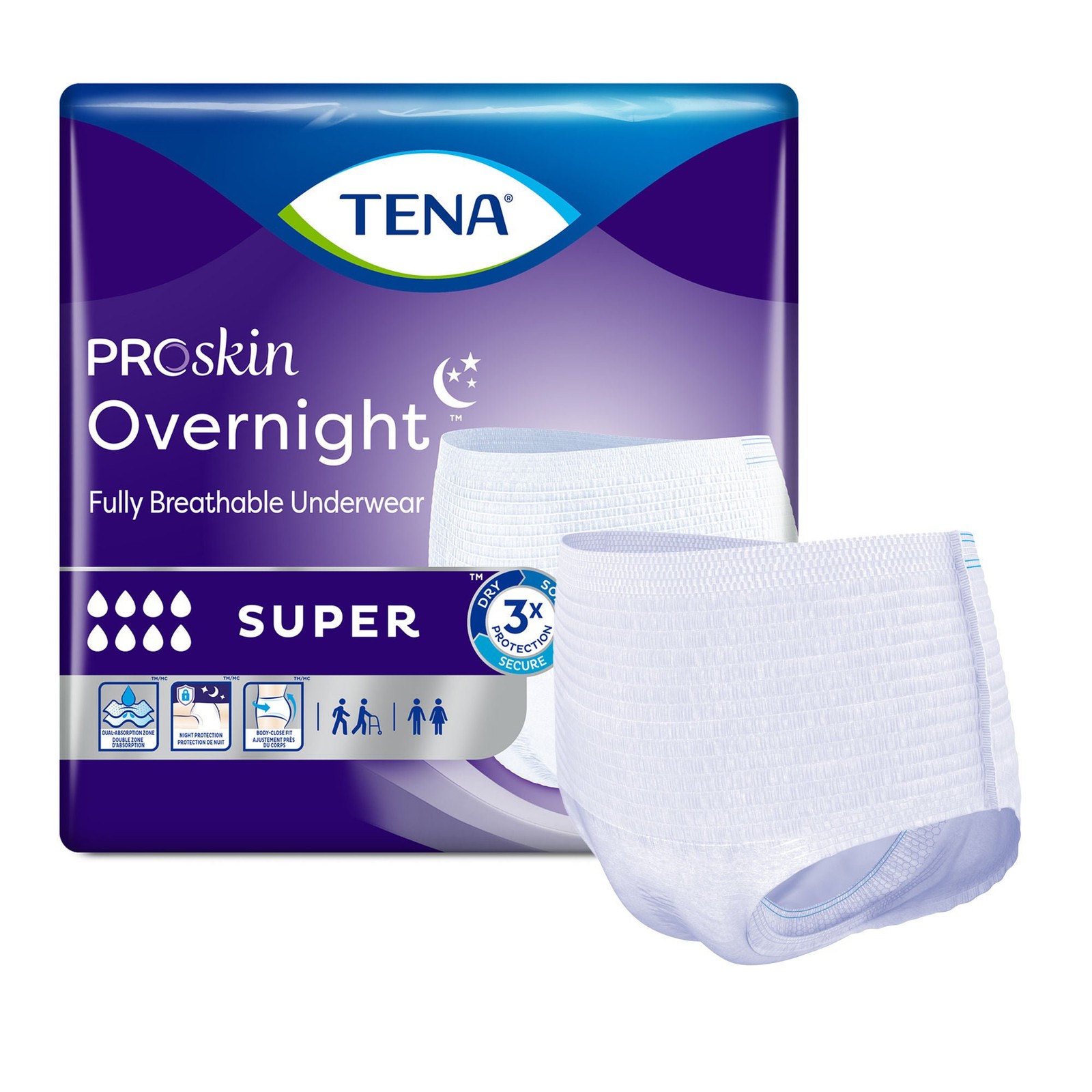 TENA Disposable Underwear X-Large 12 Ct