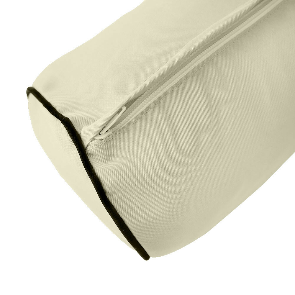 |COVER ONLY| STYLE 1 Twin Bolster Pillow Daybed Porch Swing Contrast Trim AD005