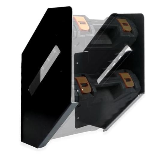 Small Parts Organizer Box Bracket Kit for Work Van 2 Case Stack - 3.5-5.1