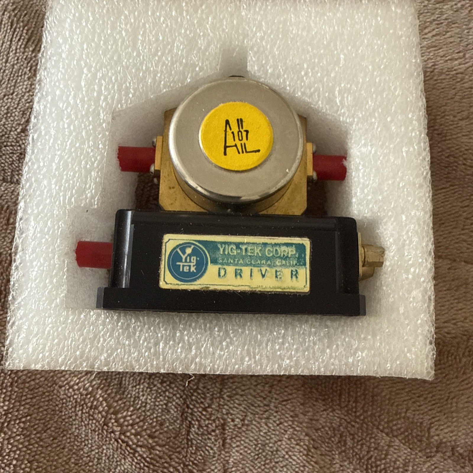 YIG-Tek Microwave RF YIG Tuned Filter MN 124 - 1D SN 1580