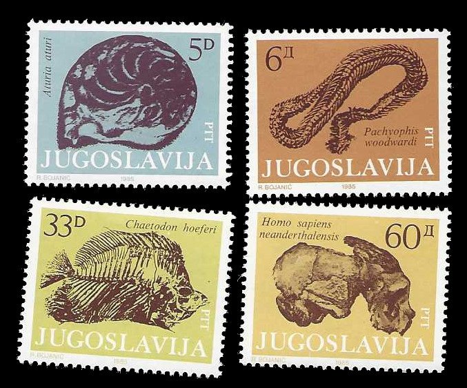Yugoslavia Scott Number 1722-1725 MNH