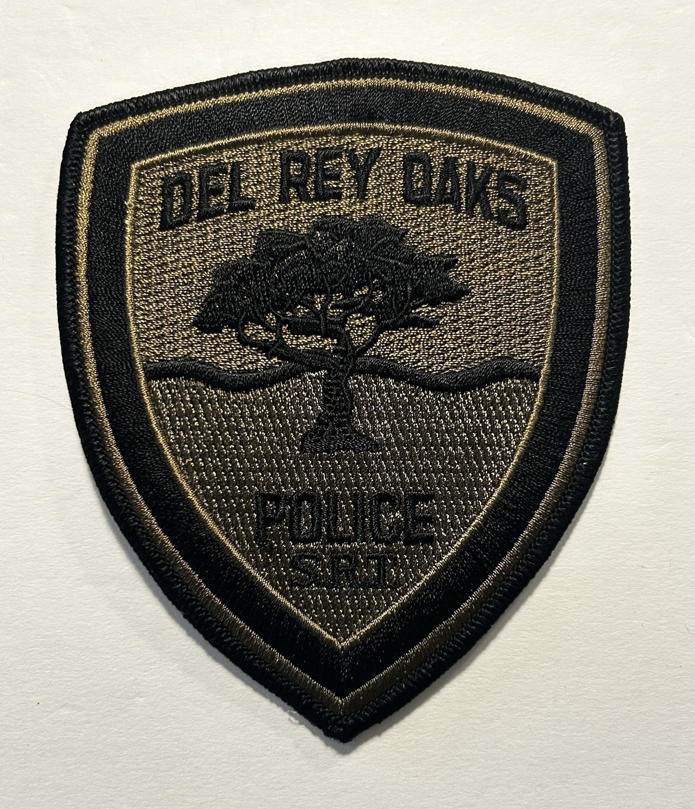 CALIFORNIA CA DEL REY OAKS POLICE DEPT SUBDUED SWAT PATCH MONTEREY COUNTY #PDD33