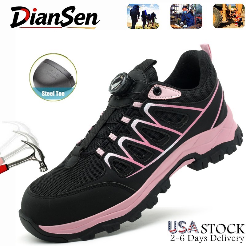 Women Work Shoes Steel Toe Safety Shoes Indestructible Casual Shoes Hiking Boots