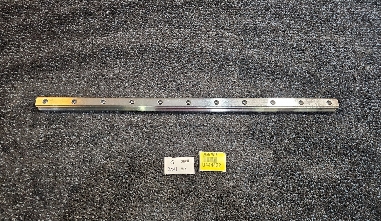 THK U0E05307-GK 25.5" Linear Motion Rail Assembly 11-Hole, Silver