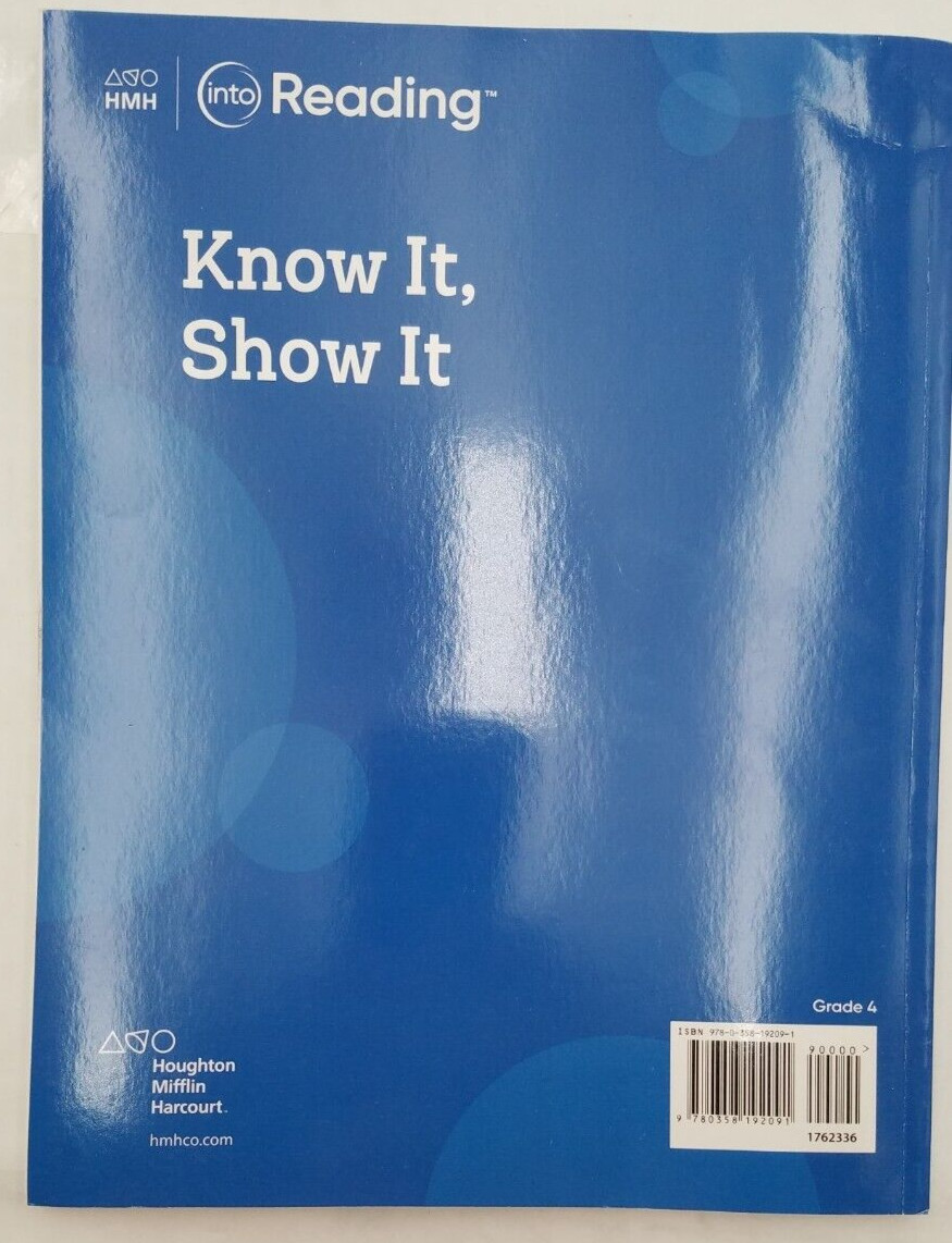 HMH into Reading Know It, Show It Independent Practice Grade 4