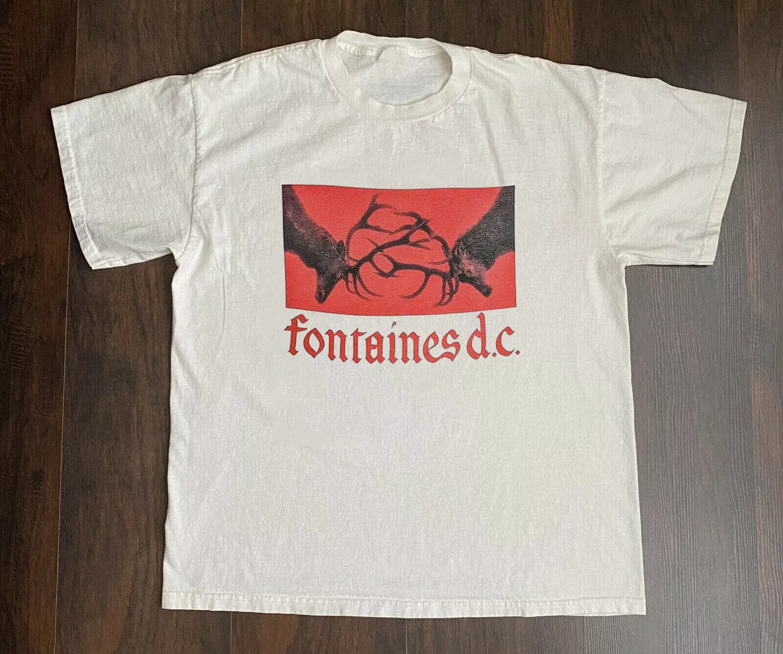 Fontaines D.C. Band On Tour Unisex White T Shirt Full Size S-5XL