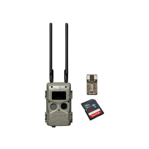 Cuddeback Tracks Black Flash Standalone Cell Camera 32GB SD Card Bundle