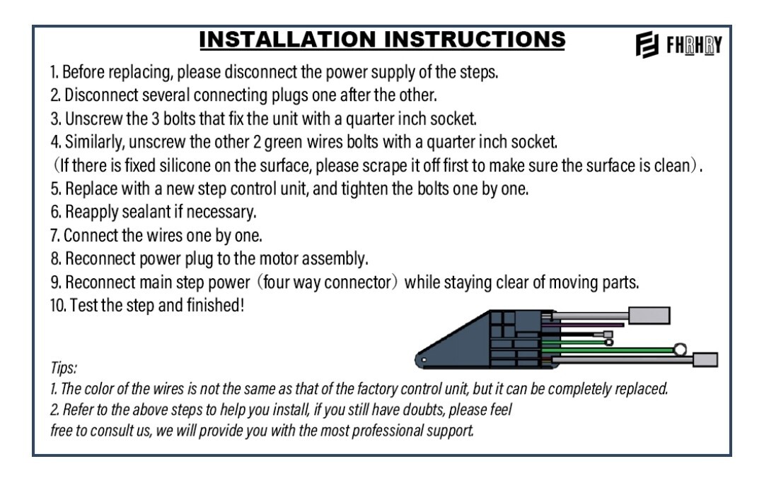 Step Control Unit Assembly Easy to Install & Use Control Unit Replaces 909510000