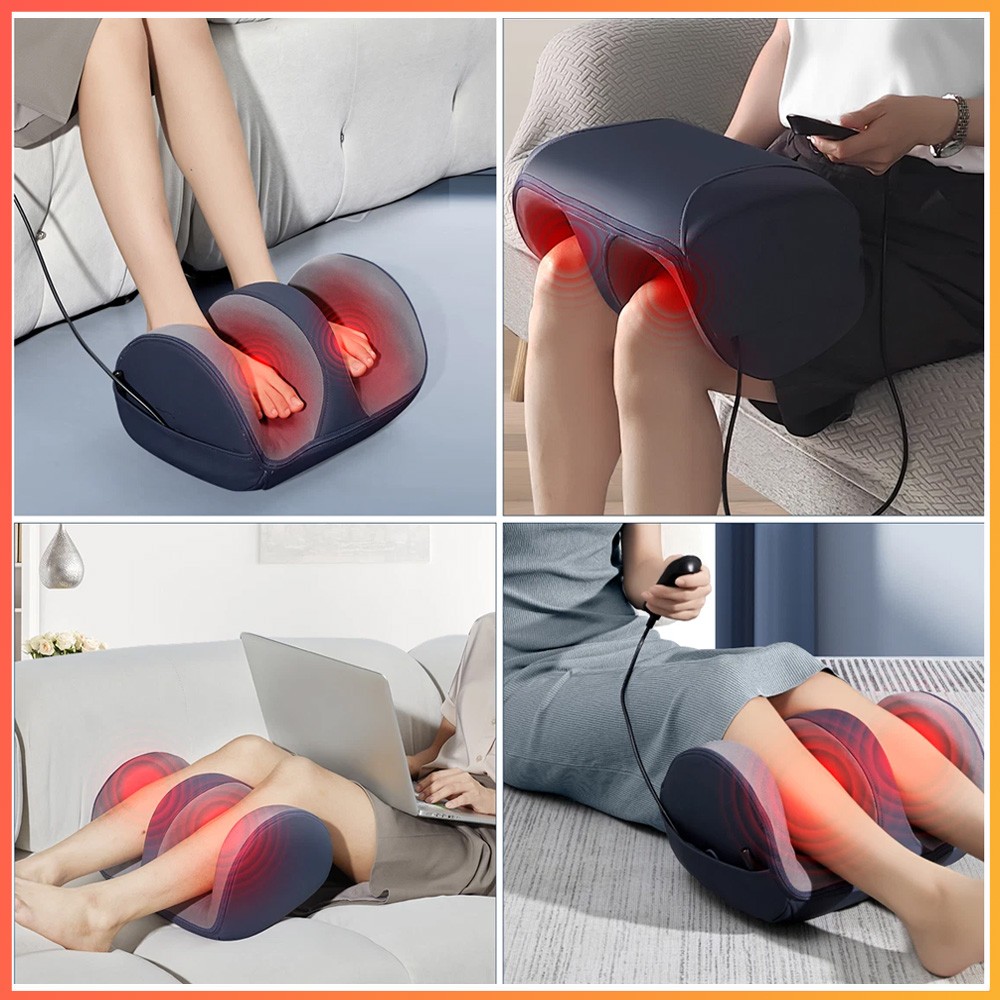 Foot Massager with Heat Shiatsu Kneading Foot and Calf Electric Massager Machine