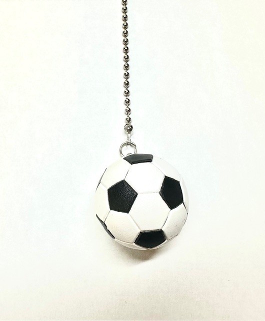 Soccer ball Ceiling Fan Pull Chain W/ 12 Inch Chain FT-124