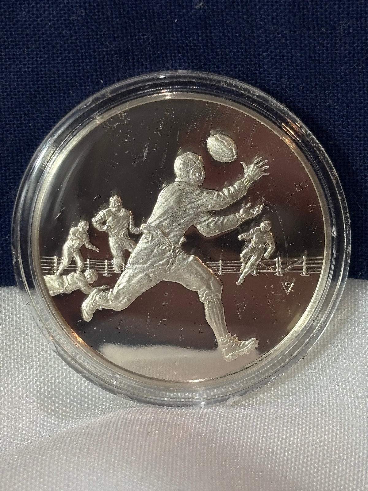 Sterling Silver Round DORIAS TO ROCKNE FM 100 Greatest Events In Sports History