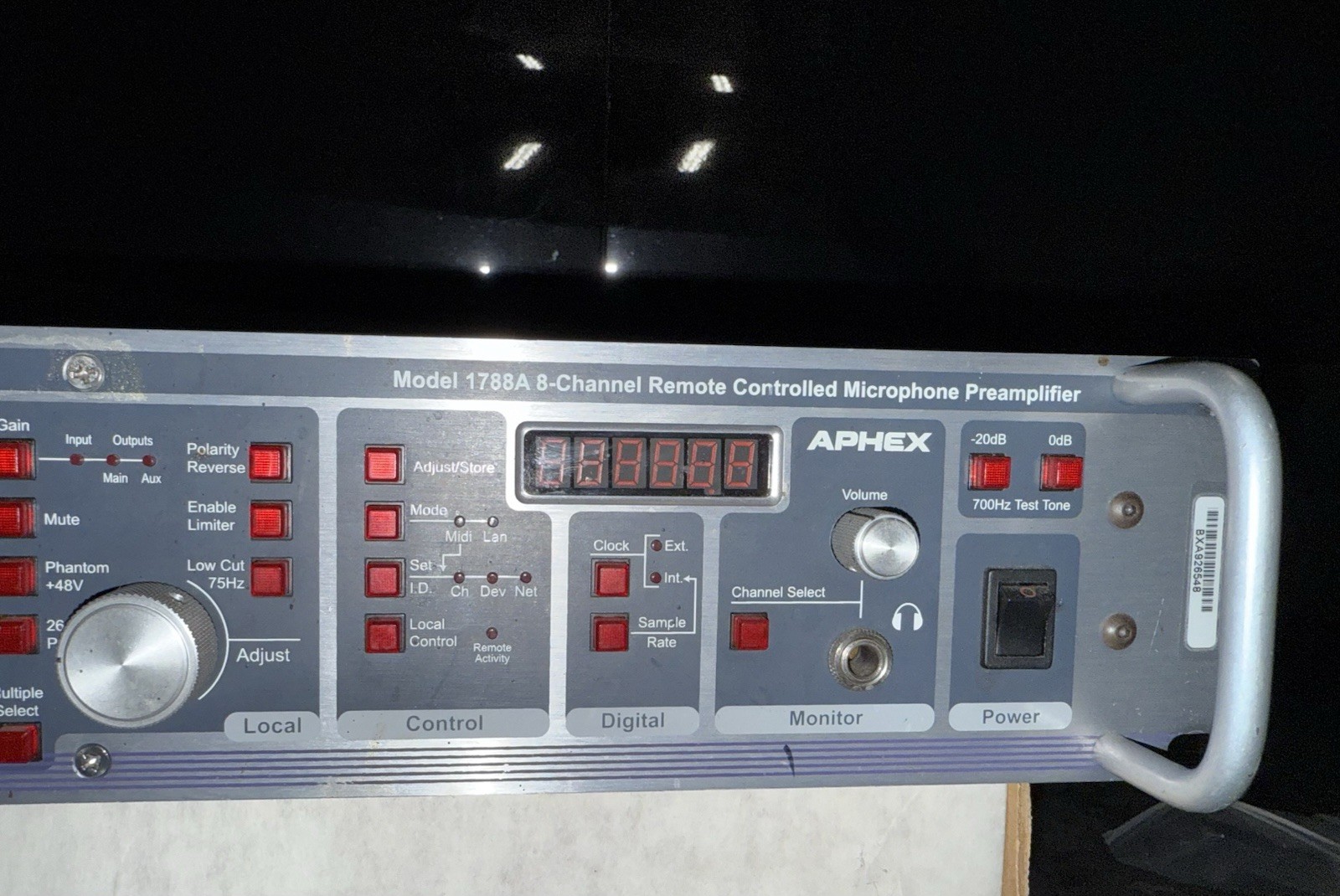 Aphex Model 1788A 8 Channel Microphone Preamp with Digital Output Card