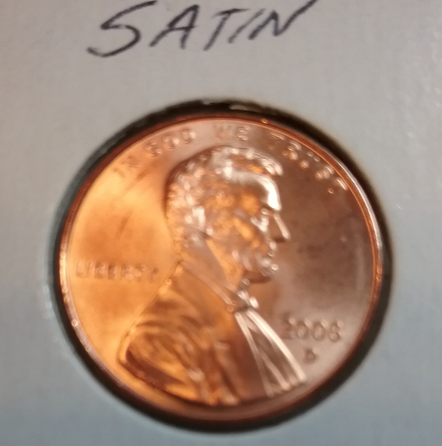 2008 Lincoln Memorial Cent  D - SATIN - Uncirculated