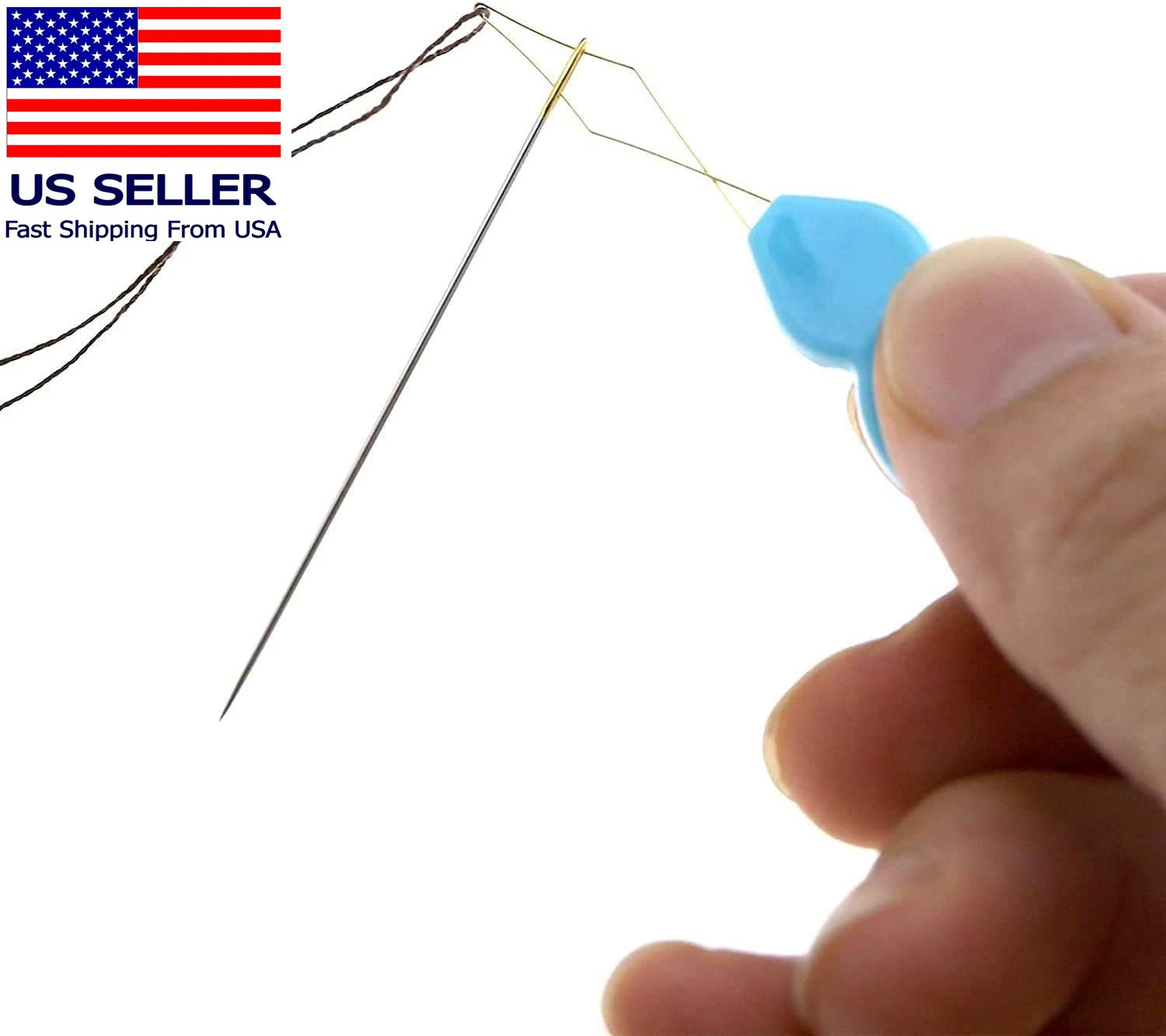 30 Pieces Gourd Shaped Plastic Needle Threaders, Plastic Wire DIY Needle Threade