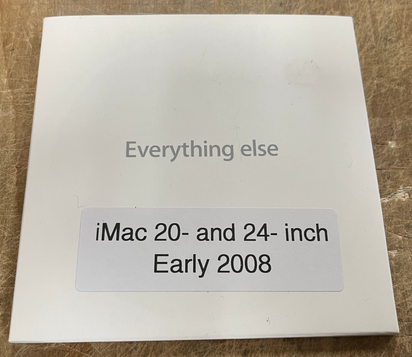 Apple iMac 20- and 24-inch Early 2008 Print and  Media Packet P/N: 607-2603-A