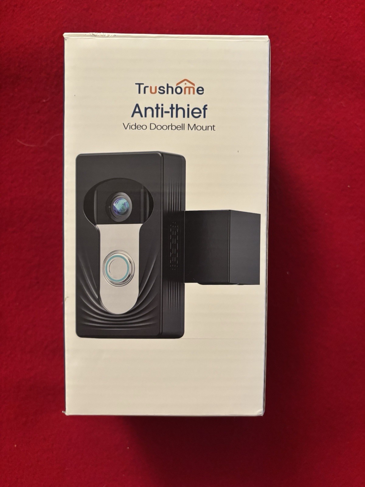 Trushome Anti-Theft Video Doorbell Mount No-Drill Black for Ring Blink