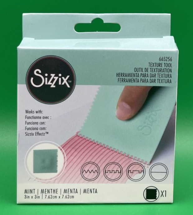 Sizzix Making Tool - Texture Tool 3"X3" - Mint, 665256