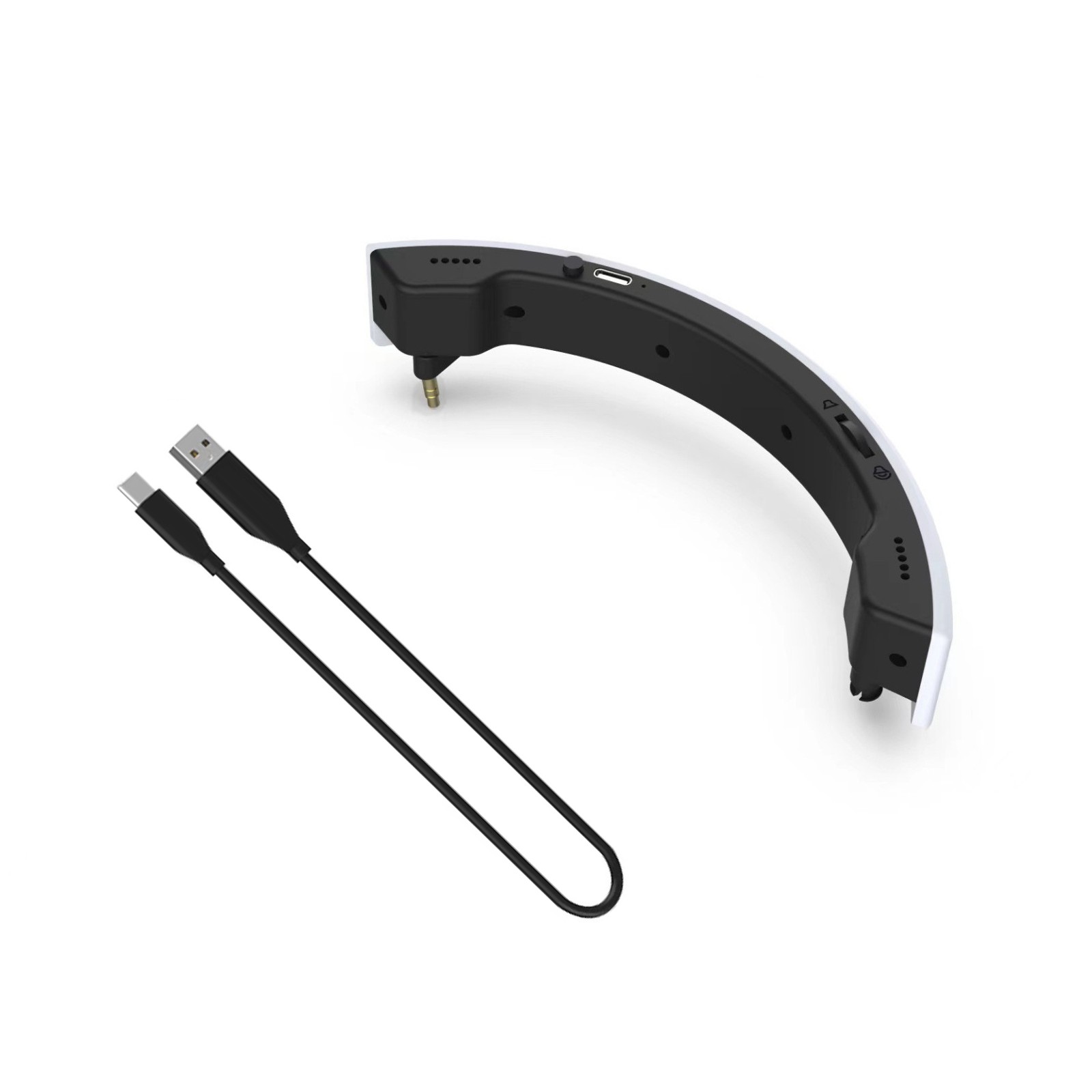 3.5mm USB Type-C Stereo External Speaker Kit For PS5 PS VR2 Gaming Headset y