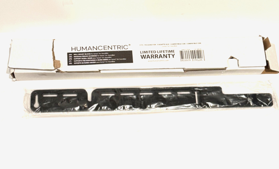HumanCentric Wall Mount Compatible Sonos Arc Sound Bar 101-2092-B