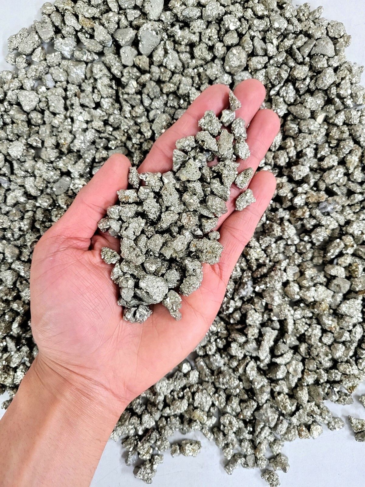 Pyrite Crystal Mini Chips - Pyrite Raw Crystals Bulk - AKA Fool's Gold from Peru