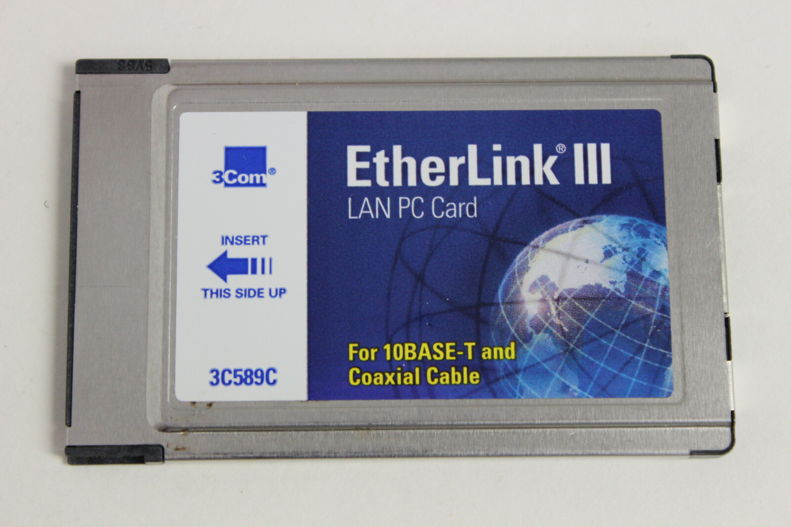 3COM 3C589C ETHERLINK III LAN PC CARD  *NO DONGLE CABLE*
