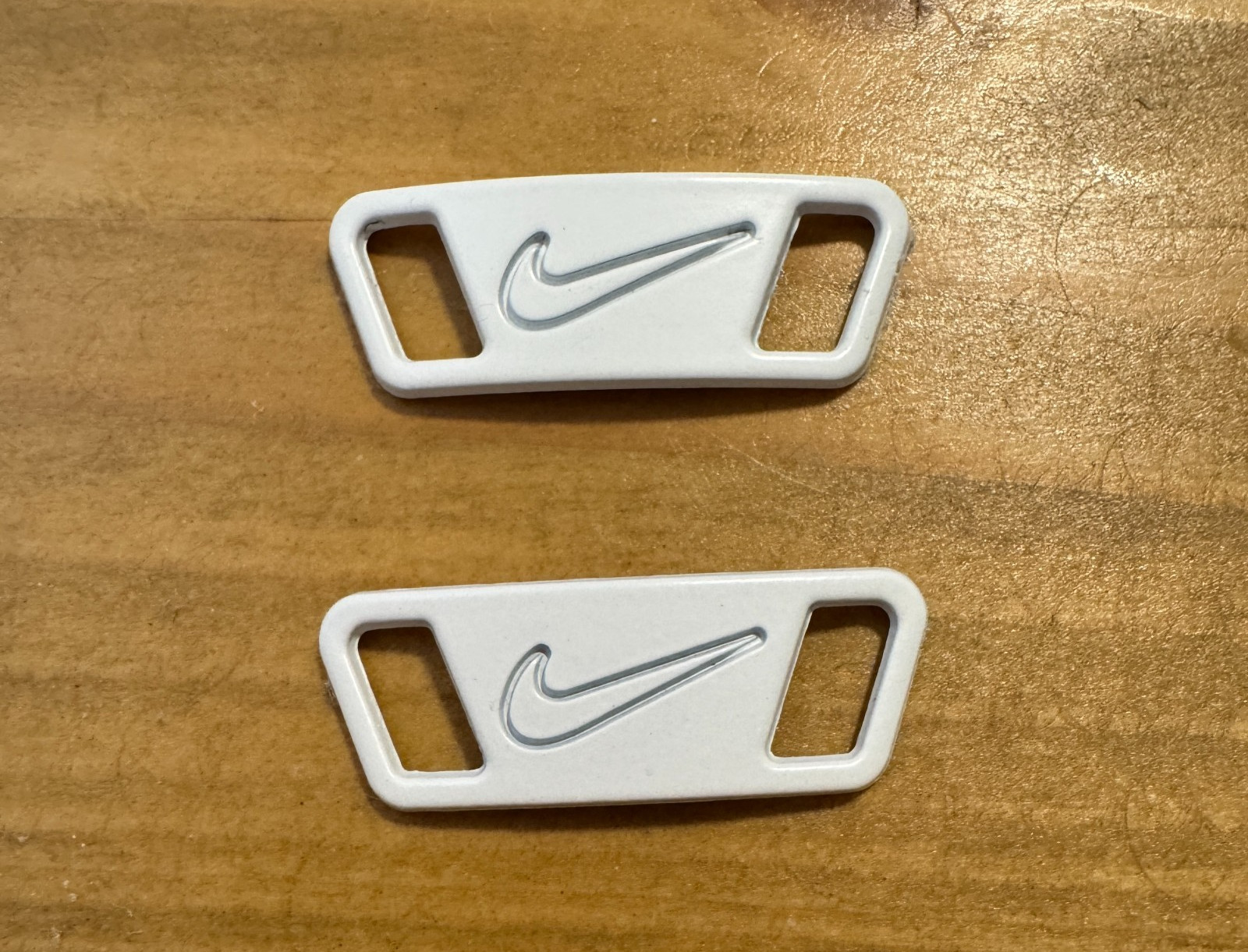 Nike Replacement Lace Tags Shoe badge White Swoosh NEW DROP FREE USA SHIPPING 🔥